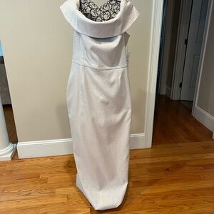 Teri Jon Metallic Column Gown Size 18